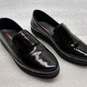 Prada Women's Black Patent Loafers